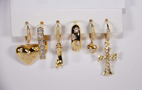 Set orecchini croce